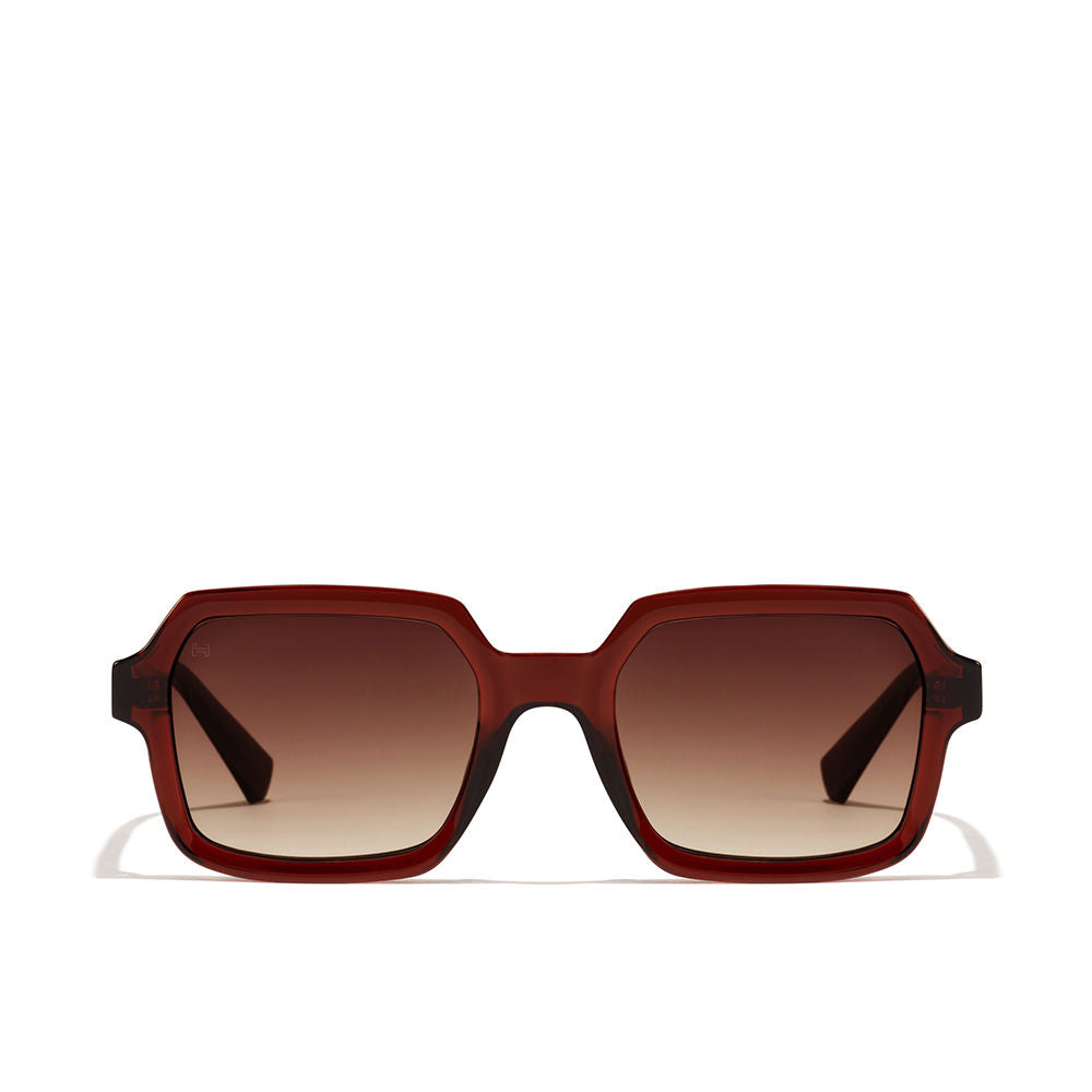 Black rectangular unisex shield sunglasses with continuous lens and slim Tritan Renew frame