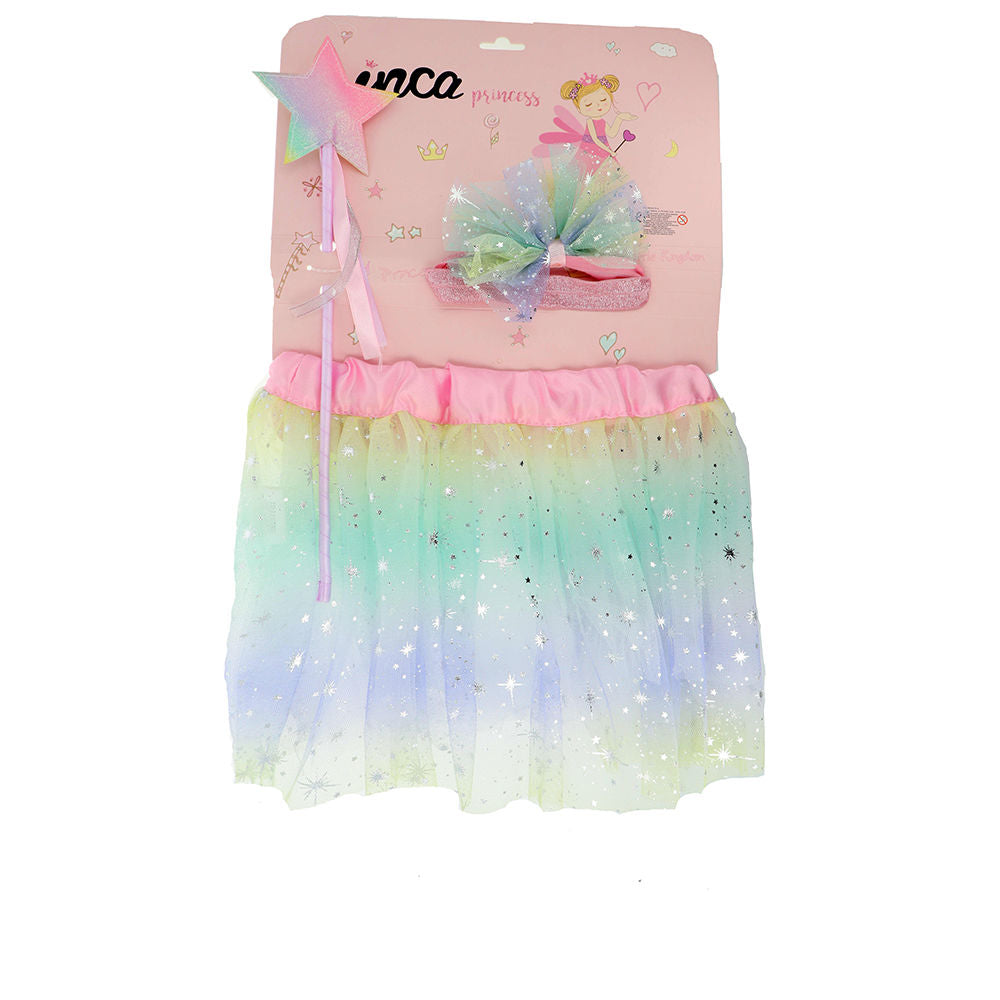 Unisex toddler layered tulle tutu with floral bunny headband, 48 × 24 cm