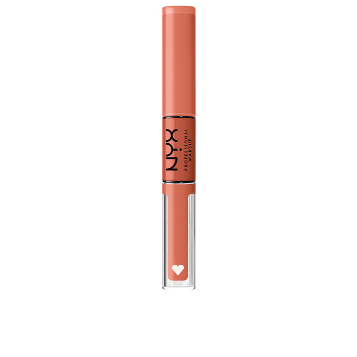 Sleek brown high‑pigment lip gloss tube, 3.4 ml, glossy finish