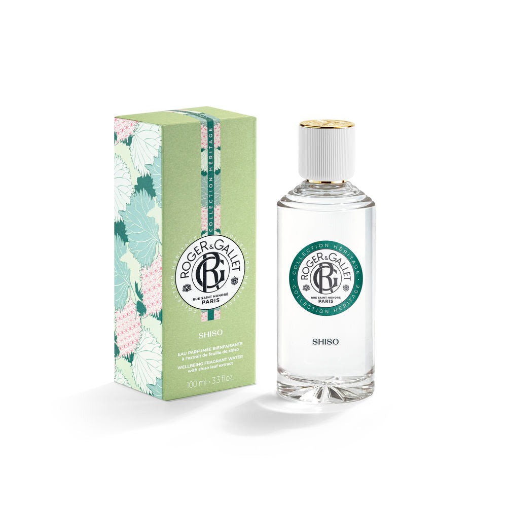 100 ml bottle of shiso and petitgrain fragrant water, Unisex aromatic mist
