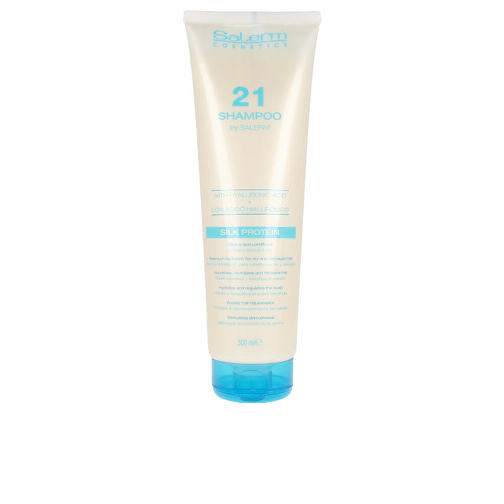 300 ml bottle of hyaluronic hydrating shampoo with silk proteins for Unisex