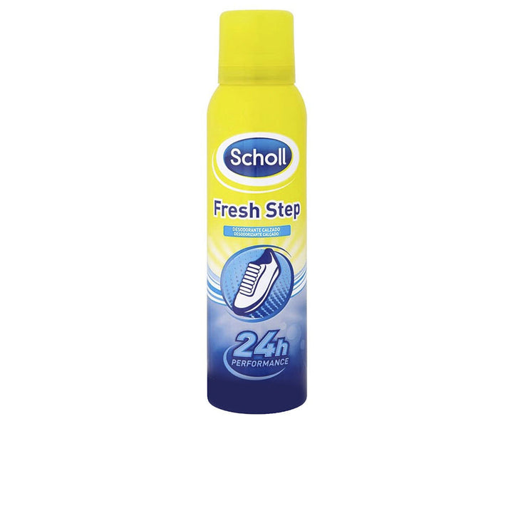 Scholl Fresh Step footwear deodorizer bottle, freshening inside shoes